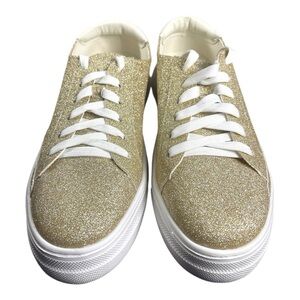 Hey Girl by Corkys Gold Glitter Sneakers - Size 10